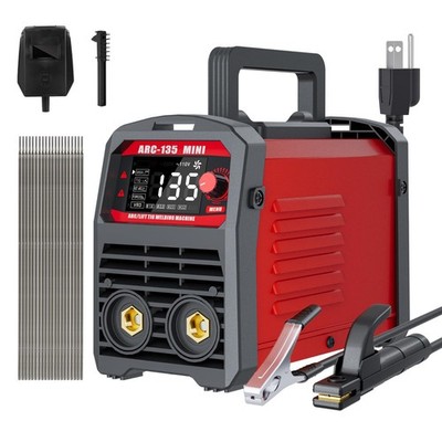 Portable 2-in-1 Stick & Lift TIG Welder 135A, 110V, IGBT Inverter, LED Display,