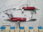 #794 Red Victorinox Swiss Army Climber and Red Super Tinker Knife