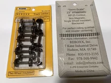 ReBoxx-2 33" HO Semi-scale wheels sets, 0.985" Axle Length, 12/ Pkg, NMRA RP-25