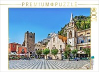Puzzle Calvendo Taormine En Sicile | 1000 PièCes, Format Assemblé 64 × 48 Cm | P