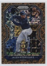 2021 Panini Prizm Tier II Bronze Donut Circle 6/40 Alex Rodriguez #195 1e92