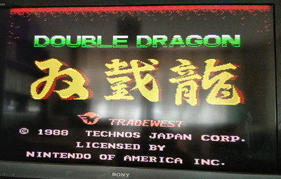 Nintendo NES Double Dragon USA NTSC Cartridge gereinigt getestet funktioniert UK Verkäufer