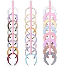 3 PCS Headband Holder Organizer for Girl,Hanging Hairband Storage for Pink-3pcs