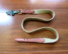 COLE HAAN  New NWT Size 40  ABERDEEN KHAKI Woven A2303 Leather Trim Belt