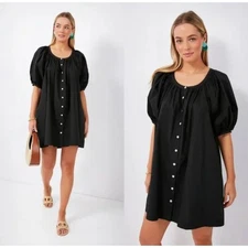 Pomander Place by Tuckernuck Black Cassia Mini Dress Size XL