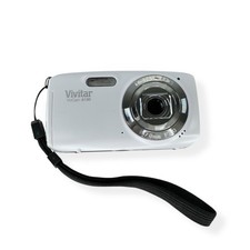 Vivitar ViviCam S130 Digital Camera White 7.0mm f3.0 USB LCD Flash Compact