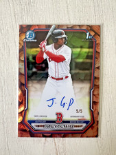Justin Gonzalez 2026 Bowman Chrome Auto Peanuts Refractor 5/5