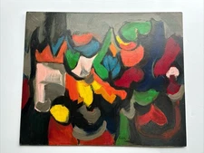 JO CAIN PAINTING ABSTRACT CUBIST CUBISM EXPRESSIONISM LARGE COLORFUL FAMOUUS OIL