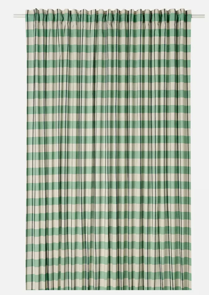 IKEA GLANSHAGTORN занавески 1 изделие, зеленый белый/черный 300 x 300 см, 118 «x 118» новый - Изображение 2 из 4
