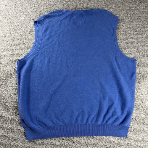 Polo Ralph Lauren Golf Italian Yarn V-neck Sweater Vest Blue Men’s Size XXL - Bild 6 von 7