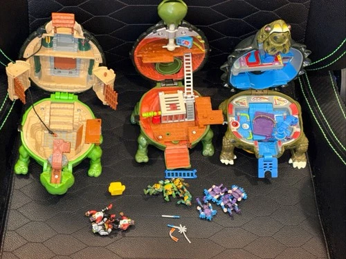 VINTAGE TEENAGE MUTANT NINJA TURTLES MICRO MUTANTS Playset LOT