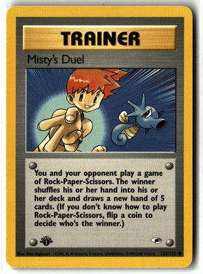 2000 Misty's Duel   123/132 1st Edition Vintage WOTC Gym Heroes Pokemon NM/LP