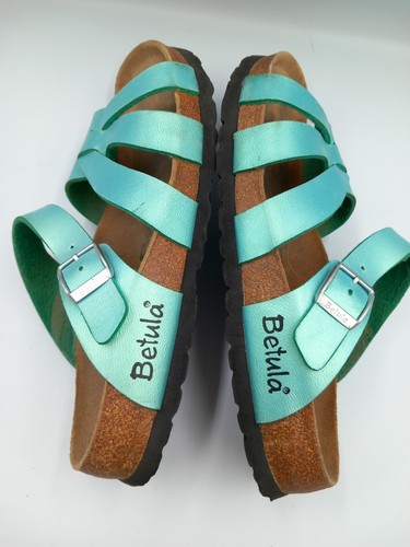 Birkenstock Betula Turquesa Sintético Talla UK 5 EU 38 Ajuste Estrecho En muy buena condición - Imagen 4 de 7