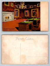 Albany, NY-New York, Capitol Governor’s Room Interior Portraits Vintage Postcard