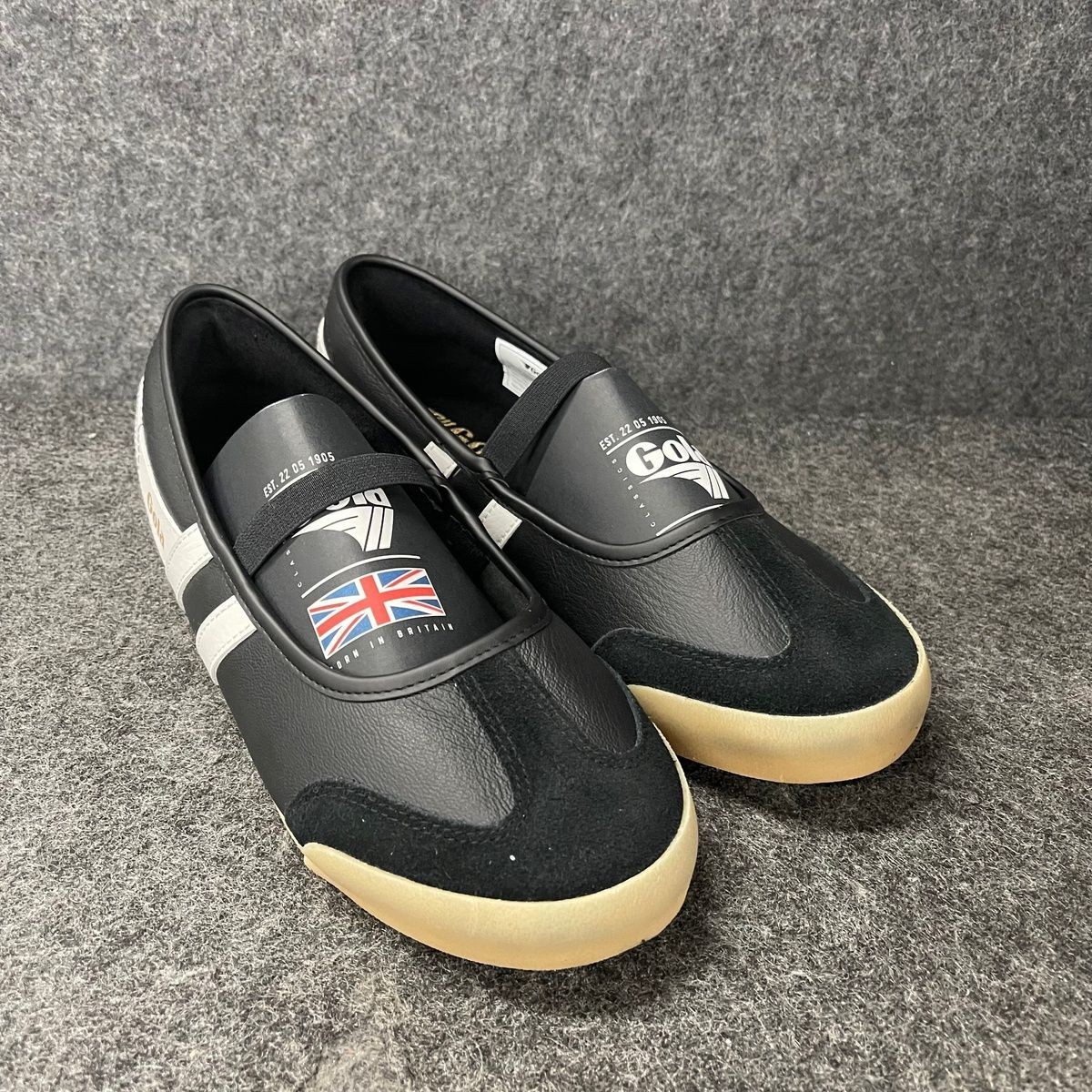 Tenis de ballet GOLA Celestra para mujer talla 8,5 negro blanco goma CLB928