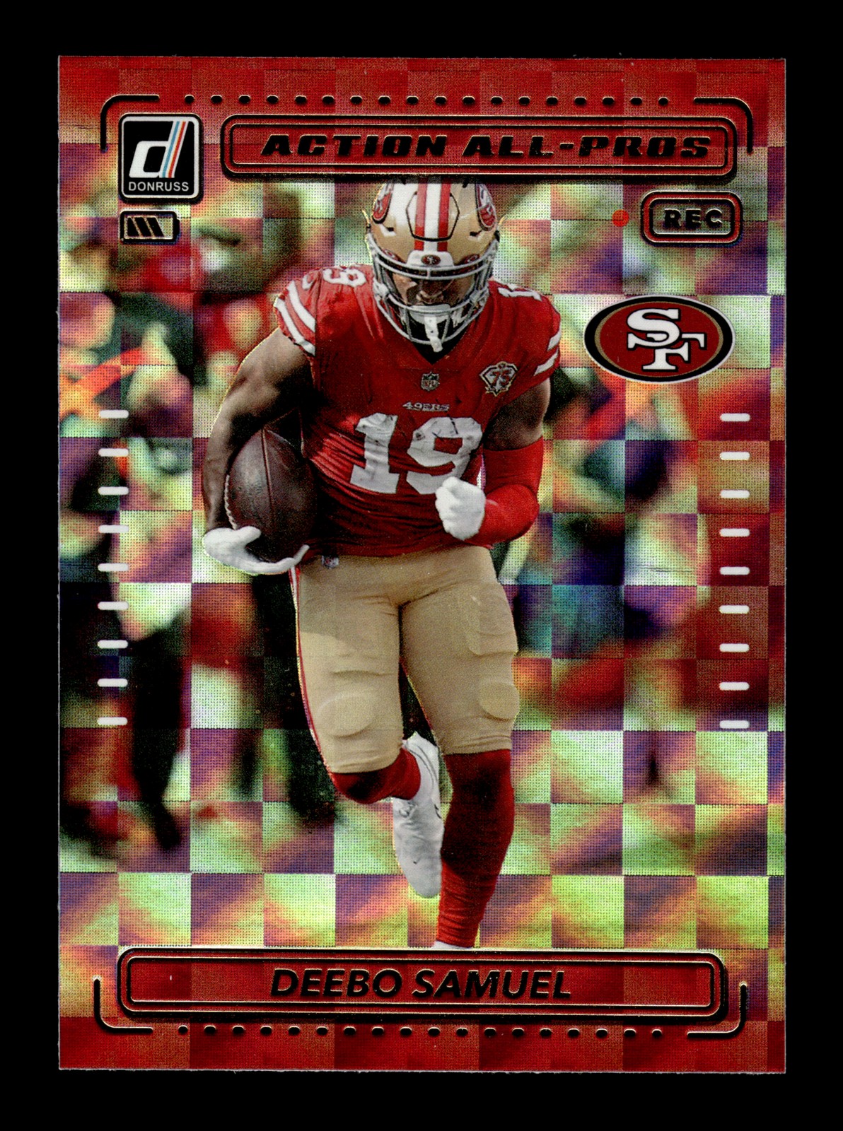Deebo Samuel #AP-8 Football Cards 2022 Panini Donruss Action All Pros trading card — raw and PSA graded price guide