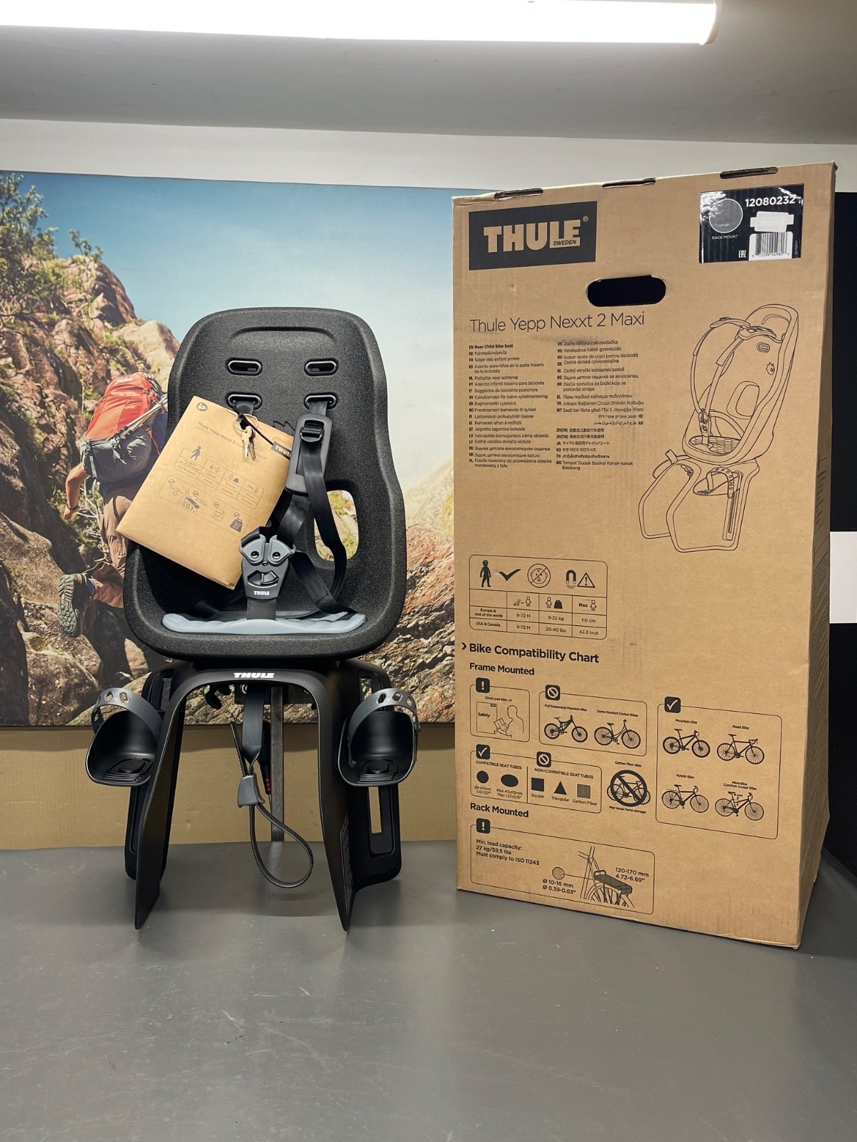 Thule Yepp Nexxt 2 Maxi RACK MOUNTED Monument 12080232