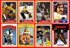 BOSTON BRUINS Hand Made Art Photo Cards 109 Different Inc Goalies U-PICK!
