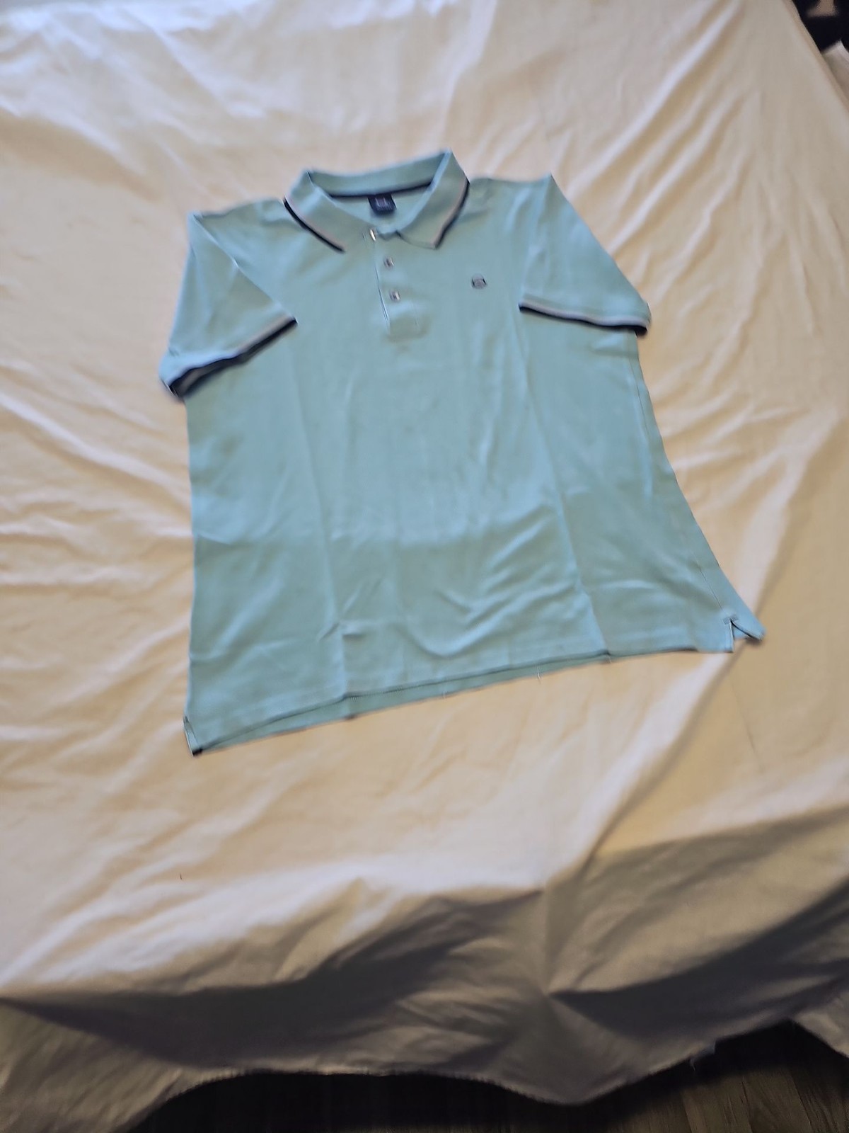 RNY Yachting Sky Blue Pique Polo Shirt XXL BB939