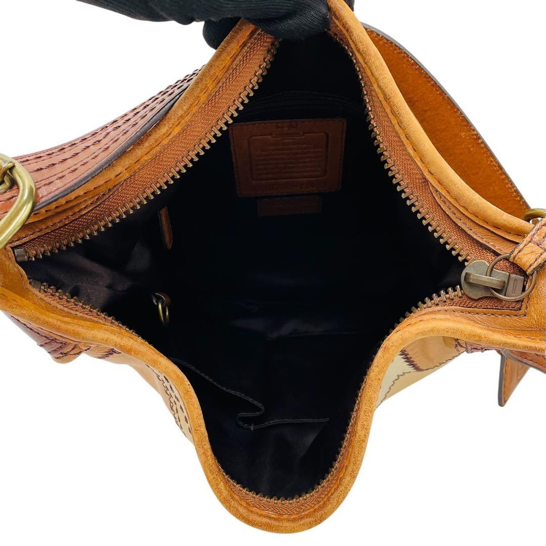 Coach Leather Patchwork Bleecker Duffel Shoulder … - image 9