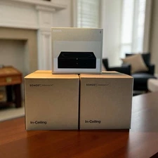 New 2 pairs Sonos INCLGWW1 6.5" In-Ceiling Speakers by Sonance/Sonos Amp Bundle