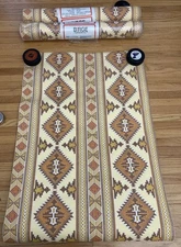 Birge wallpaper Vintage pre Pasted And Washable 3 Rolls aztec native hippie mcm