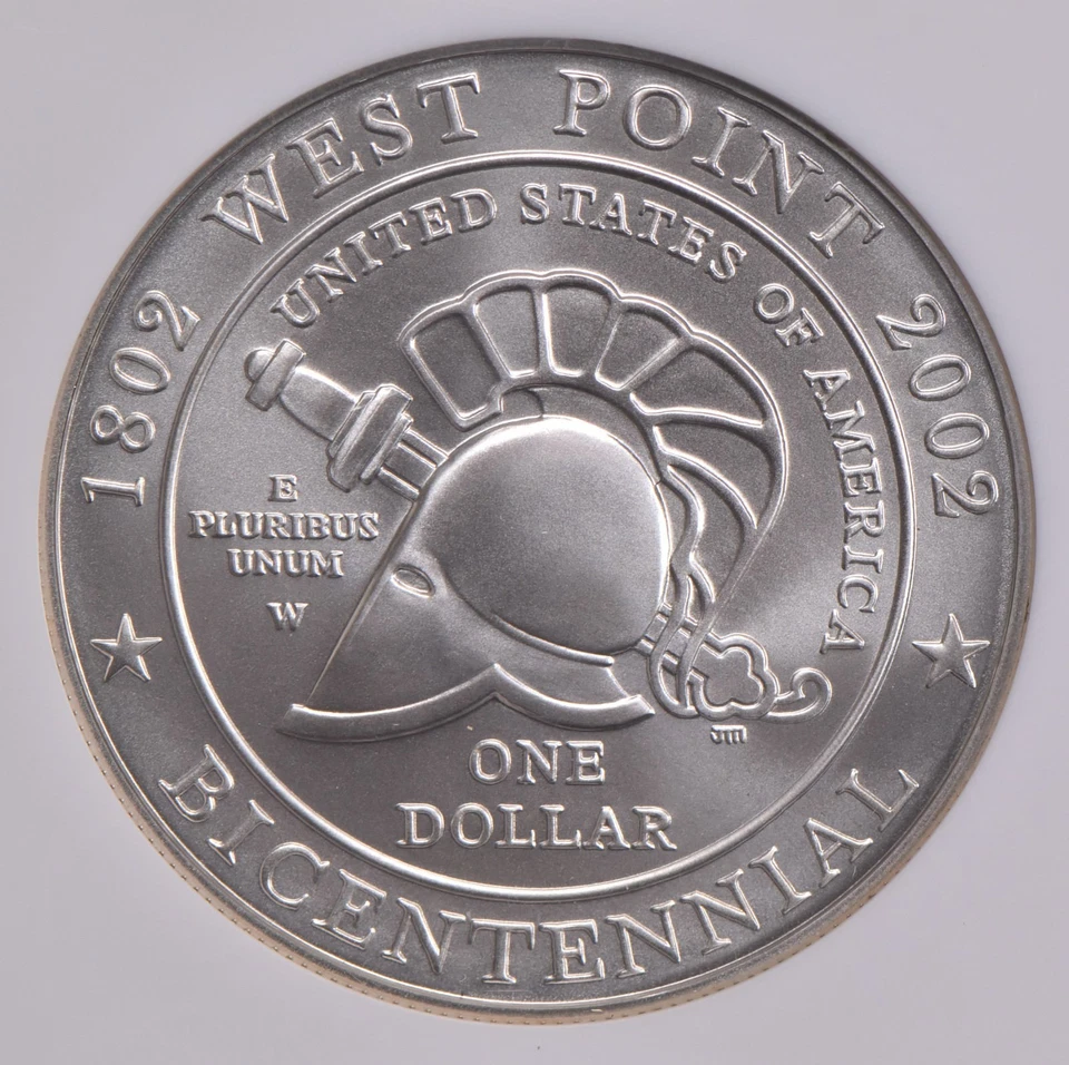 MS70 2002-W West Point Army Military Commemorative Dollar NGC *2951 - Image 4 of 4