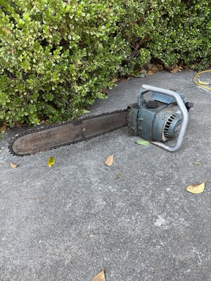 #ad Vintage Homelite Super XL Automatic Chainsaw Old Blue Metal Case Gas Chain Saw $157.50