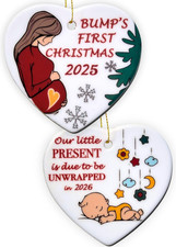 2025 Pregnancy Ornament - Thoughtful Christmas Gift for Expecting Moms