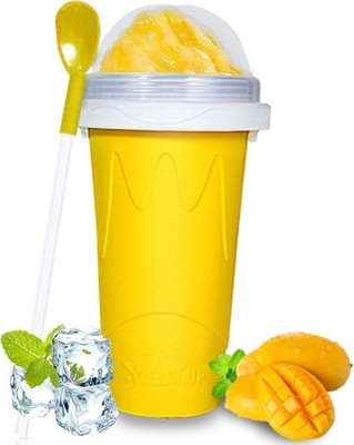Color Land Slushy Cup, TIK TOK Slushie Maker Cup Frozen Magic Squeeze Cup, Ice C