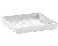 Blumentopf Untersetzer Ecopots Rotterdam Kunststoff 18 X 18 X 2,5 Cm Weiß