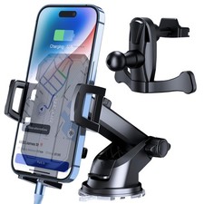 3-in-1 Universal Car Phone Holder for Dashboard Windshield Vent