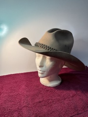 North Valley Hat Company, Salem,Oregon, Custom Hat - Buckaroo 7 I/8 - + .Braided