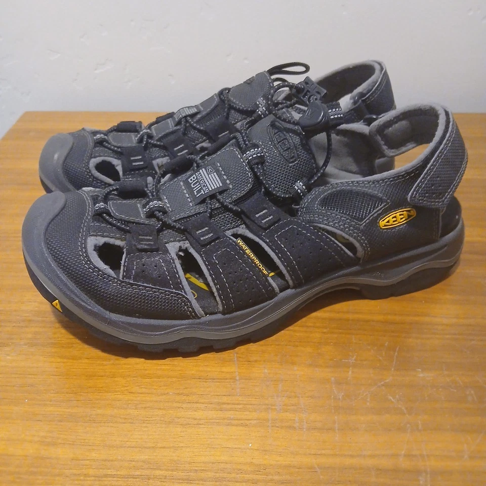 Keen Rialto H2 сандалии мужской размер 8 черный туризм воды водонепроницаемый сделано в США изящный! - Изображение 3 из 4