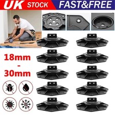 10X Adjustable Decking Pedestal Riser Foot Bearing Support Shed Base 18mm-30mm