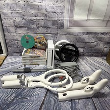 Nintendo Wii Console Bundle White With Games Rvl 001 Tested Fully Working 