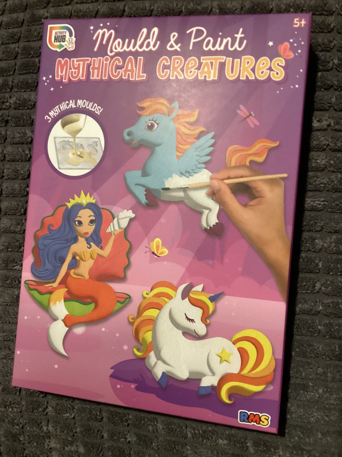 BNIB New Mould & Paint Mythical Creatures Craft Kit - Unicorn Mermaid