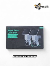 2-PACK WYZE Solar Cam Pan 2K Security Camera 360  Pan Tilt Solar Powered WiFi
