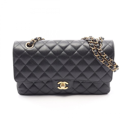 Chanel Matelasse W flap shoulder Bag calf Cowhide r0_0614
