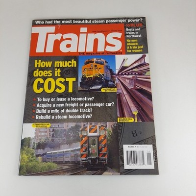 Trains Magazine Jan 2008 How Much Does It Cost? 