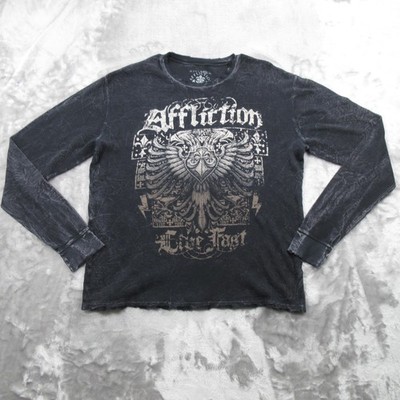 Affliction Graphic Thermal Shirts Affliction Thermal Shirt Mens