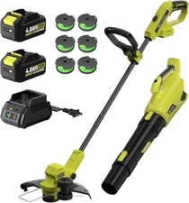 20V String Trimmer and Leaf Blower Combo Kit, 12-Inch Cordless Weed Trimmer