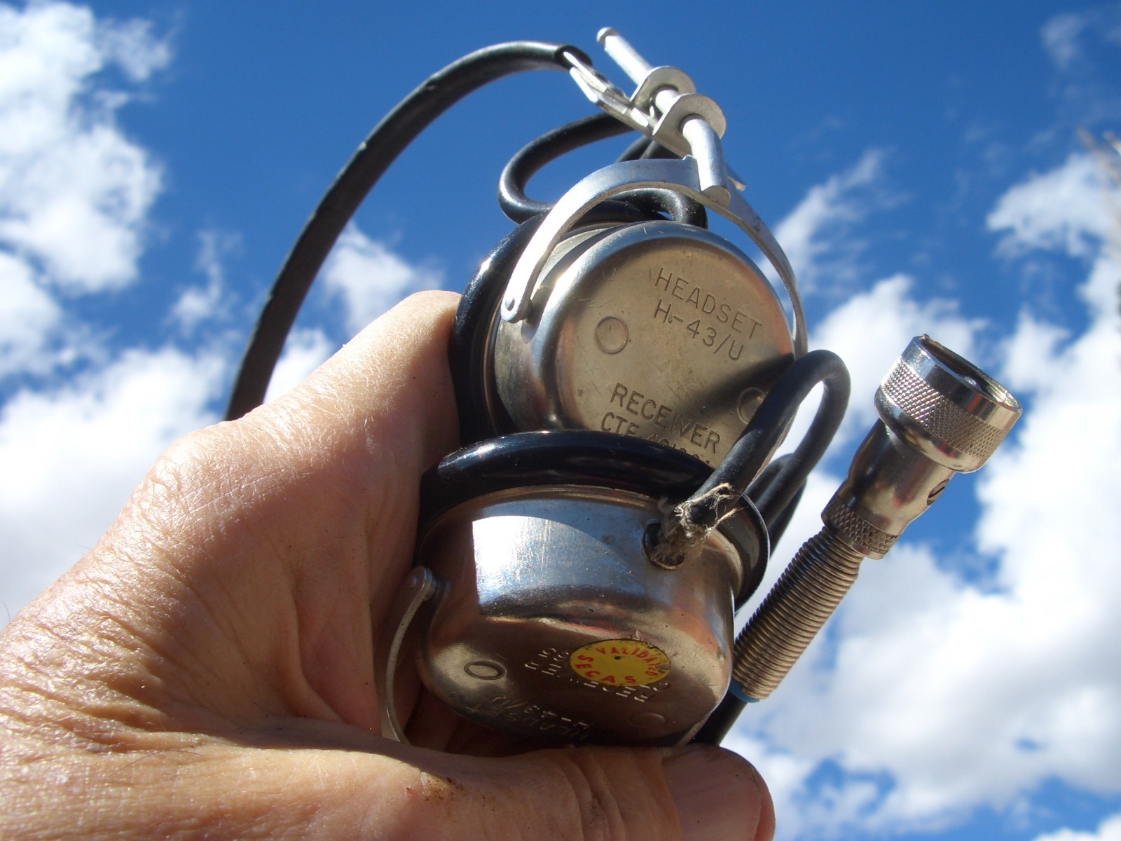 Twin headphones for Yellow Geiger Counter CDV-700; two pairs; $24.00 + $8.88 S/H