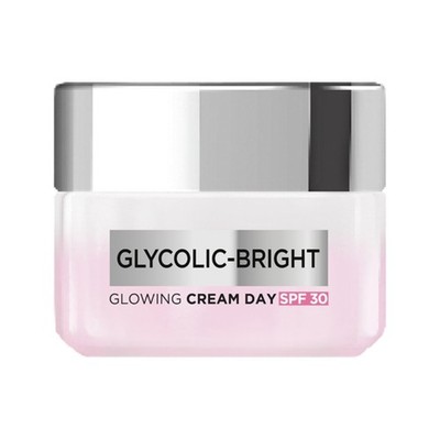 L'Oreal Glycolic Bright Day Cream SPF 30 Dark Spot Niacinamide Face Moisturizer