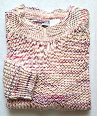 Laura Torelli Damen  Pullover M ca.42, L ca.46/48, XL ca.48/50 dicht h-lila Rund