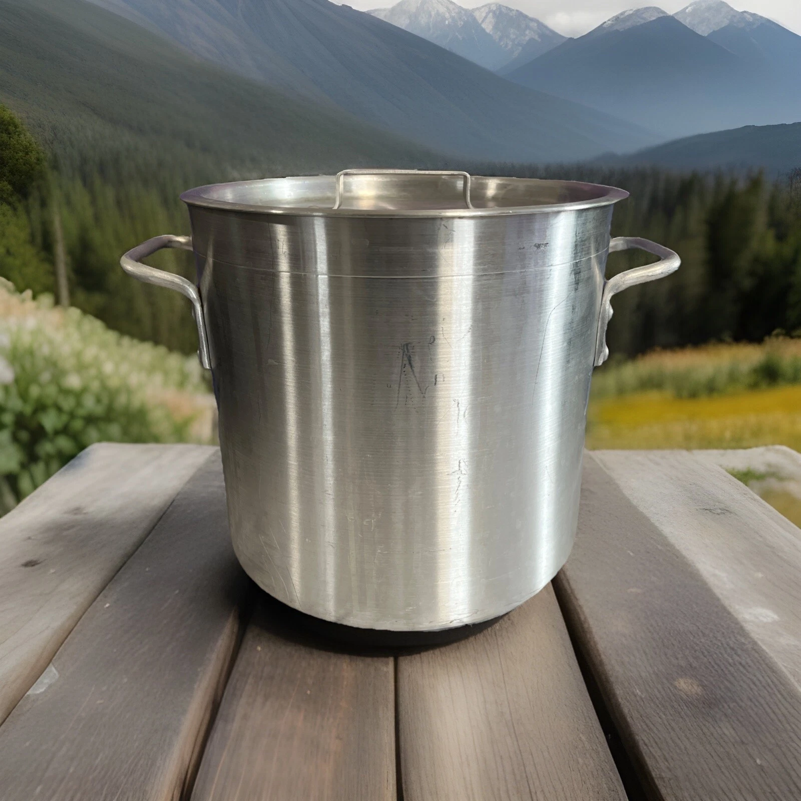 Winco ALST-12 #17 (Lid ALPC-12) Aluminum Stock Pot With Lid 12 To 13 Quarts
Opens in a new window or