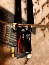 WiFi 6 PCIe Card for Gaming PC with Bluetooth 5.2 maximum of 3000 mbps