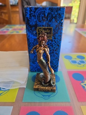 Medusa The Gorgon Hand-Painted Miniature Figurine for Elegant Decor (J)