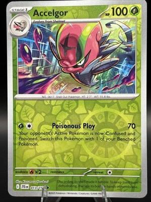 Pokémon TCG - Accelgor - 013/159 - SV09: Journey Together - Reverse Holo