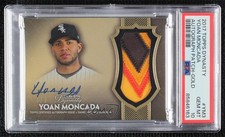 2017 Topps Dynasty Gold 4/5 Yoan Moncada #AP-YM3 PSA 10 GEM MT Patch Auto 6m7